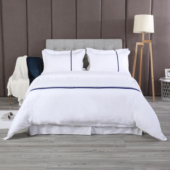 100% Egyptian Cotton Sheets & Pillowcases Set - 4 Pc White Extra Long-Staple Combed Cotton Bedding set