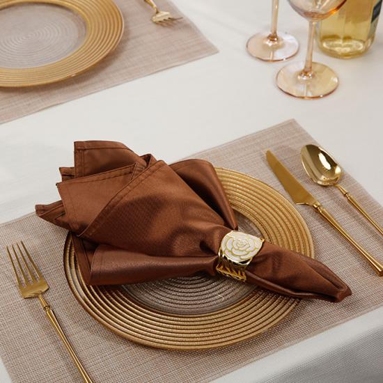 Brown table napkin