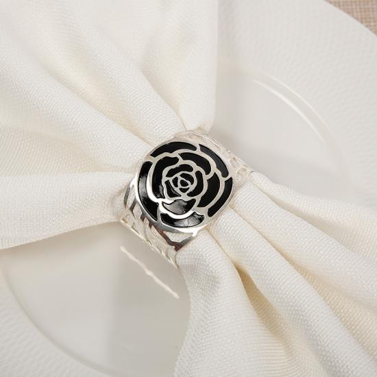 Stylish Silver Plated Aluminium Alluring Napkin Rings