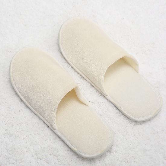 Velvet Open Toe Spa Slippers for Women and Men